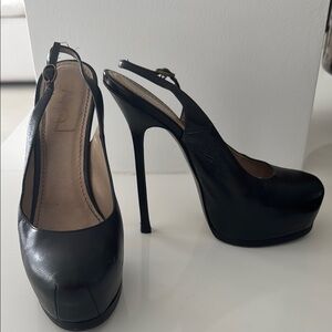 YSL Saint Laurent tribute slingback pumps heels 6.5